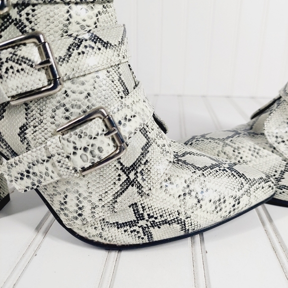 NEW Boutique Pointed Toe Leopard-print Zipper Buckle High Heel Soft Boots C378 - Picture 11 of 16